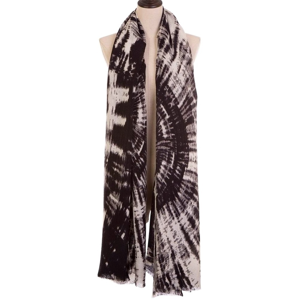 NEW, eUty by Glitzhome Jacquie Graphic Tie DyeWrap Scarf